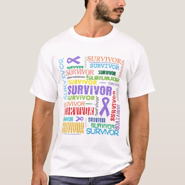 Hodgkins Lymphoma Survivor Collage.png T-Shirt (Front)