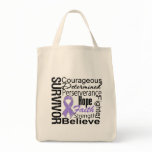 Hodgkins Lymphoma Survivor Collage Tote Bag
