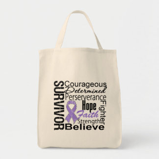 Hodgkins Lymphoma Survivor Collage Tote Bag