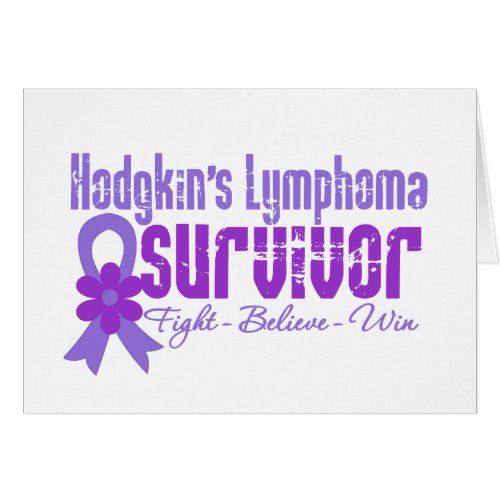 Hodgkins Lymphoma Survivor Flower Ribbon