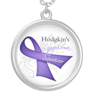 Hodgkins Lymphoma Survivor Silver Plated Necklace