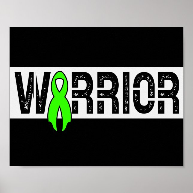 Hodgkins Lymphoma Warrior Cancer Awareness Support Poster (Front)