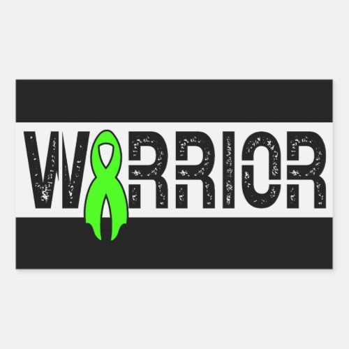 Hodgkins Lymphoma Warrior Cancer Awareness Support Rectangular Sticker