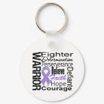 Hodgkins Lymphoma Warrior Collage Keychain