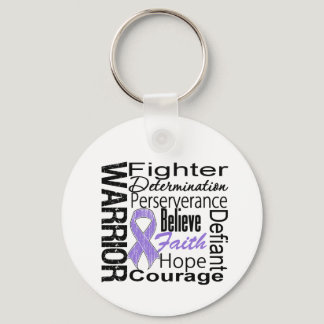 Hodgkins Lymphoma Warrior Collage Keychain