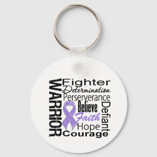 Hodgkins Lymphoma Warrior Collage Keychain