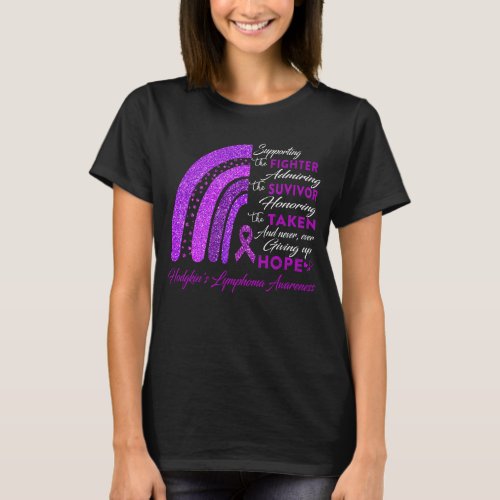Hodgkins Lymphoma Warrior Supporting Fighter T_Shirt