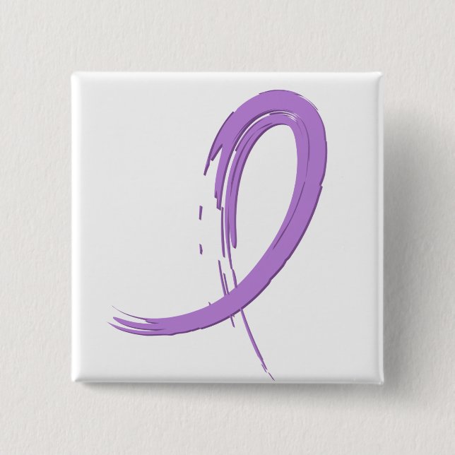 Hodgkin's Lymphoma's Violet Ribbon A4 Button (Front)