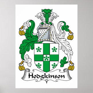 Hodgkinson Family Crest Poster