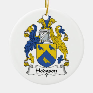 Hodgson Family Crest Ceramic Ornament