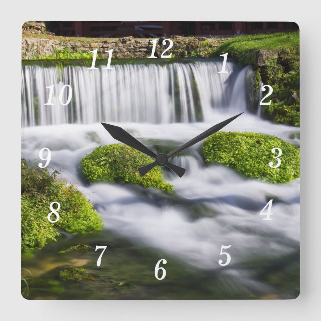 Hodgson Spring Falls Wall Clock (Front)