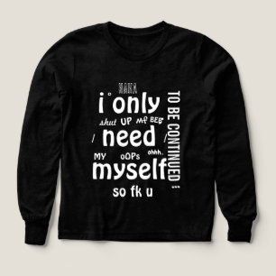 hodie with a small text to read  Tri-Blend shirts