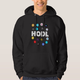 Hodl Bitcoin Ethereum Cardano Xrp Cryptocurrency B Hoodie