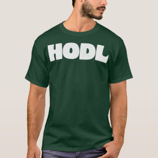 HODL Bitcoin Typographic Design T-Shirt