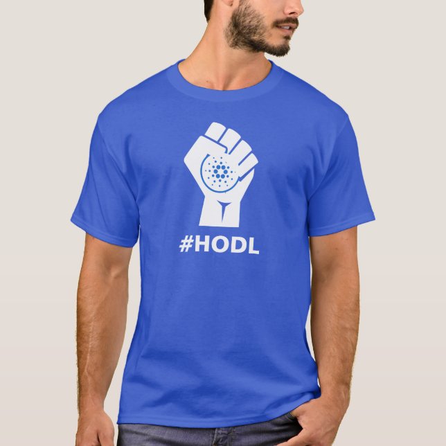 HODL Cardano ADA: White T-Shirt (Front)