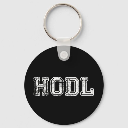 Hodl Cryptocurrency Print Keychain