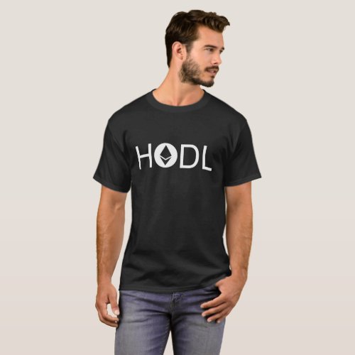 HODL Ether until the Moon ETH Investor T Shirt  B
