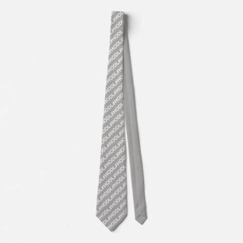 HODL Grey Tie