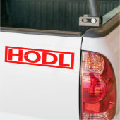 Hodl Stamp Bumper Sticker (On Truck)