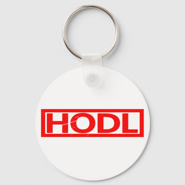 Hodl Stamp Keychain (Front)