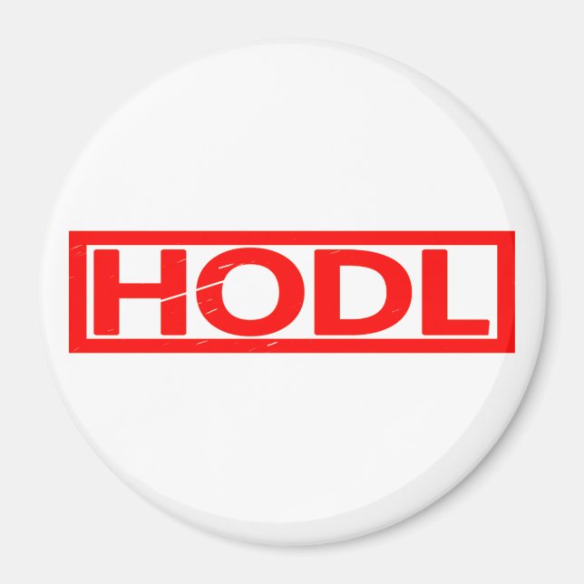 Hodl Stamp Magnet (Front)