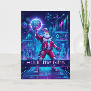 HODL The Gift Crypto Christmas Card Bitcoin Holder