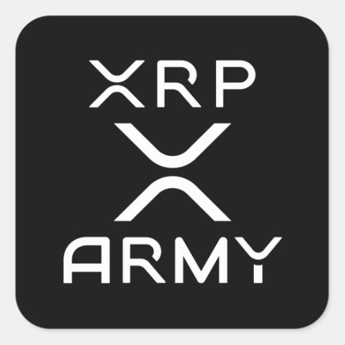 Hodl XRP _ XRP Cryptocurrency _ XRP Army Square Sticker