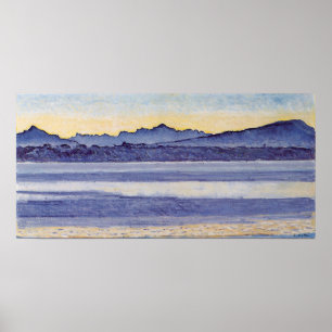 Hodler - Lake Geneva With Mont Blanc At Morning L… Poster