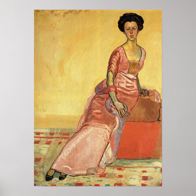 Hodler - Portrait Of Gertrud Muller Poster (Front)