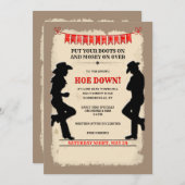 Hoedown Country Western  Invitation (Front/Back)