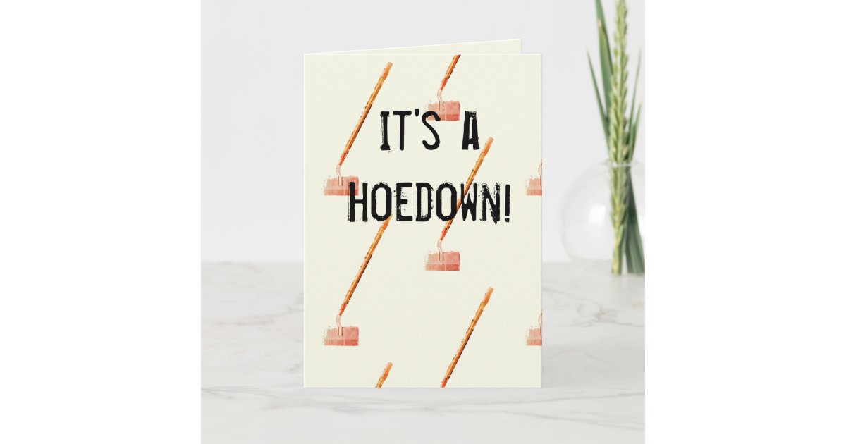 Hoedown Throwdown Party Invitation card Zazzle