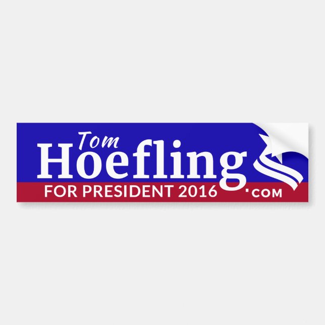 Hoefling for President bumper sticker (Front)
