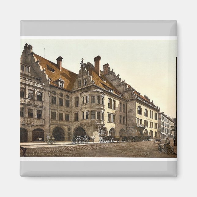 Hofbrauhaus, Munich, Bavaria, Germany classic Phot Magnet (Front)