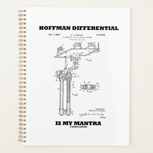 Hoffman Differential Is My Mantra US Patent Planner