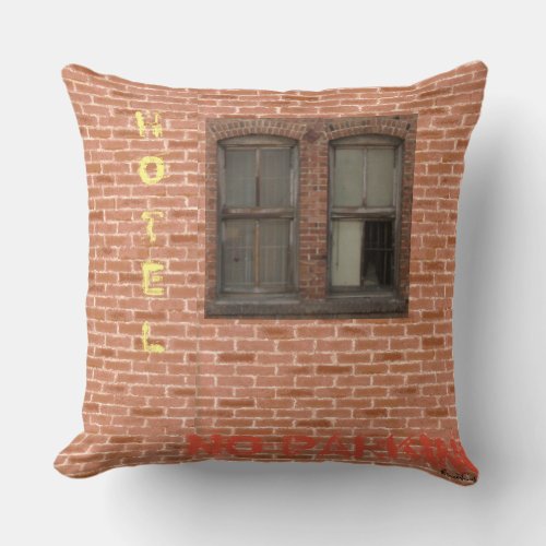 Hoffman Hotel  from Alley Walks Collection Throw Pillow