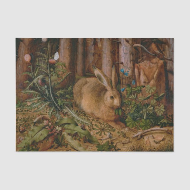 Hoffmann Hare Forest Nature Painting Tissue Paper (Front)