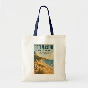 Hoffmaster State Park Michigan Illustration Travel Tote Bag