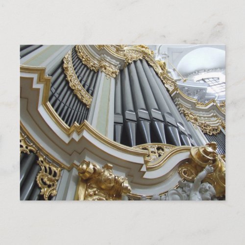 Hofkirche Germany Pipe Organ Postcard