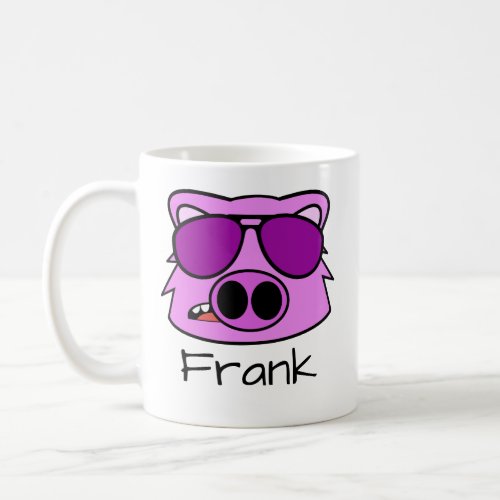 Hog Doodle Face Personalized Coffee Mug