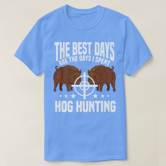 Hog Huntin Boar Pig Hunter Huntsman Premium  T-Shirt (Design Front)