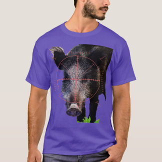 Hog Hunting Wild Boar In Sight Vector Art 1 T-Shirt
