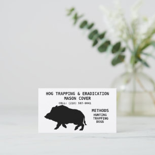 HOG TRAPPING & ERADICATION TEMPLATE BUSINESS CARD