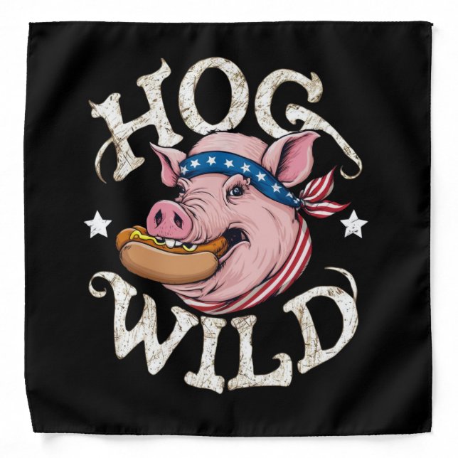 Hog Wild Bandana (Front)