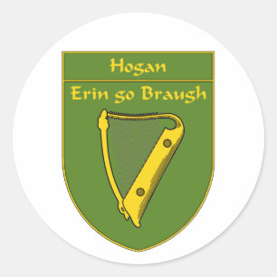 Hogan 1798 Flag Shield Classic Round Sticker