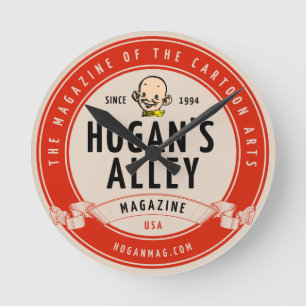 "Hogan's Alley" Vintage-Style Logo Wall Clock