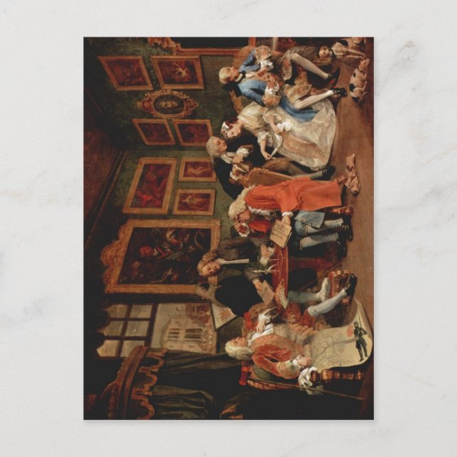 Hogarth, William Marriage ?-la-mode: The Marriage  Postcard (Front)