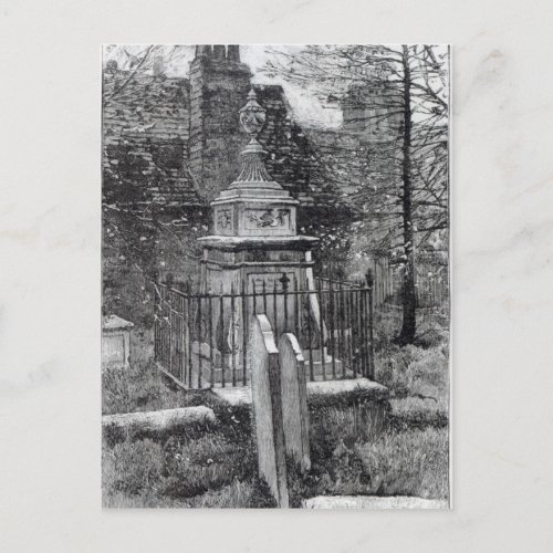 Hogarths tomb in Chiswick Churchyard Postcard