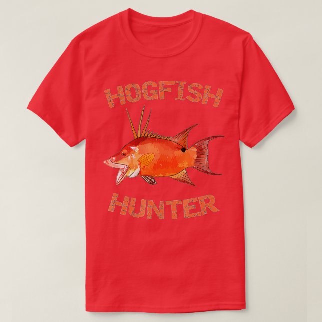 Hogfish Hunter  Florida Fishing  Hogfish  T-Shirt (Design Front)