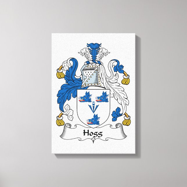 Hogg Family Crest Canvas Print (Front)