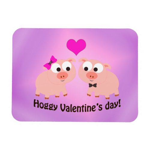 Hoggy Valentines Day Pig Love Magnet